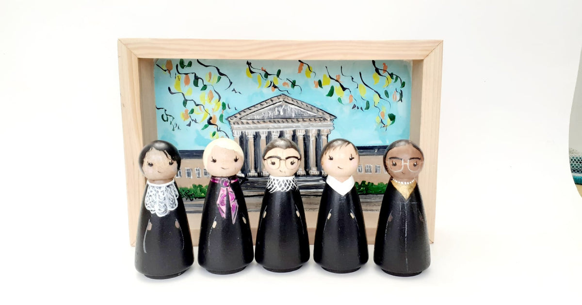 Female judges of the Supreme Court peg dolls