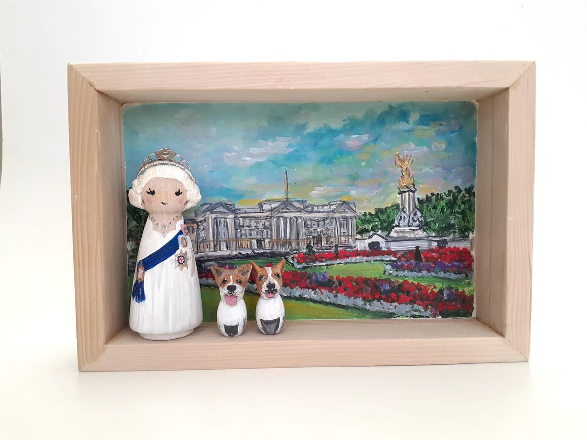 Her Majesty Queen Elizabeth II Memorial Shadow Box