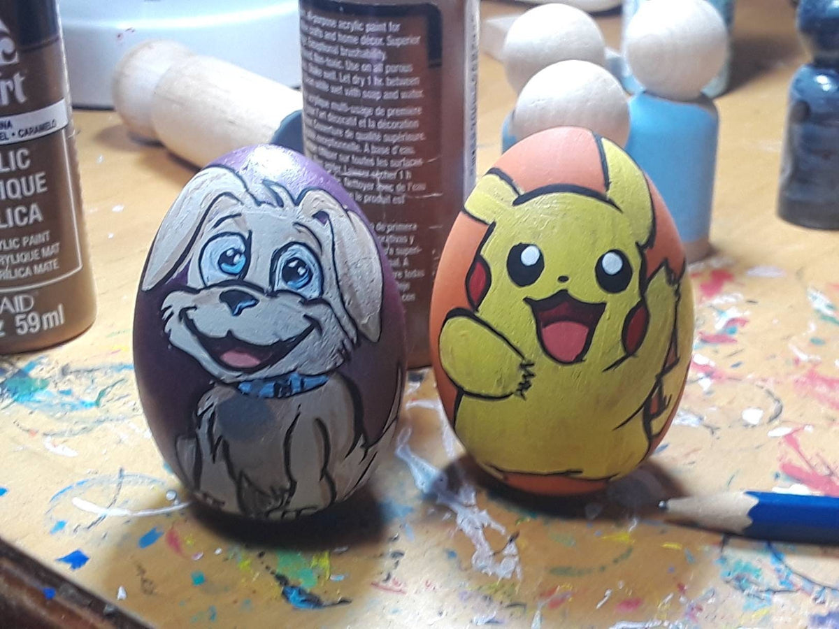 Personalized Wooden Eggs