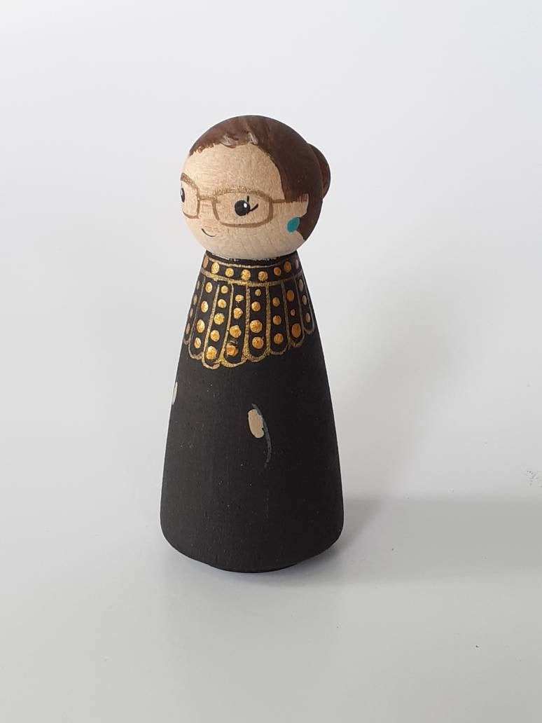 Ruth Bader Ginsburg, RBG peg doll