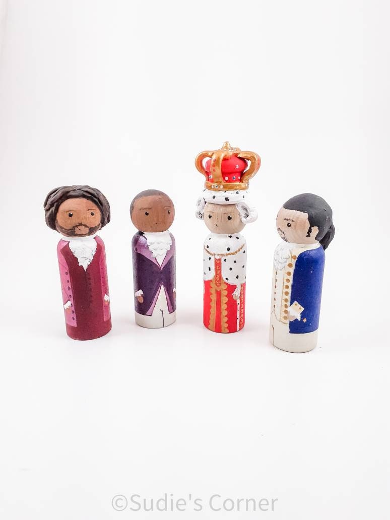 Hamilton Gift, Alexander Hamilton dolls, Hamilton cast collectible, gift for Hamilton  fan, figures, figurines, Hamilton musical decor