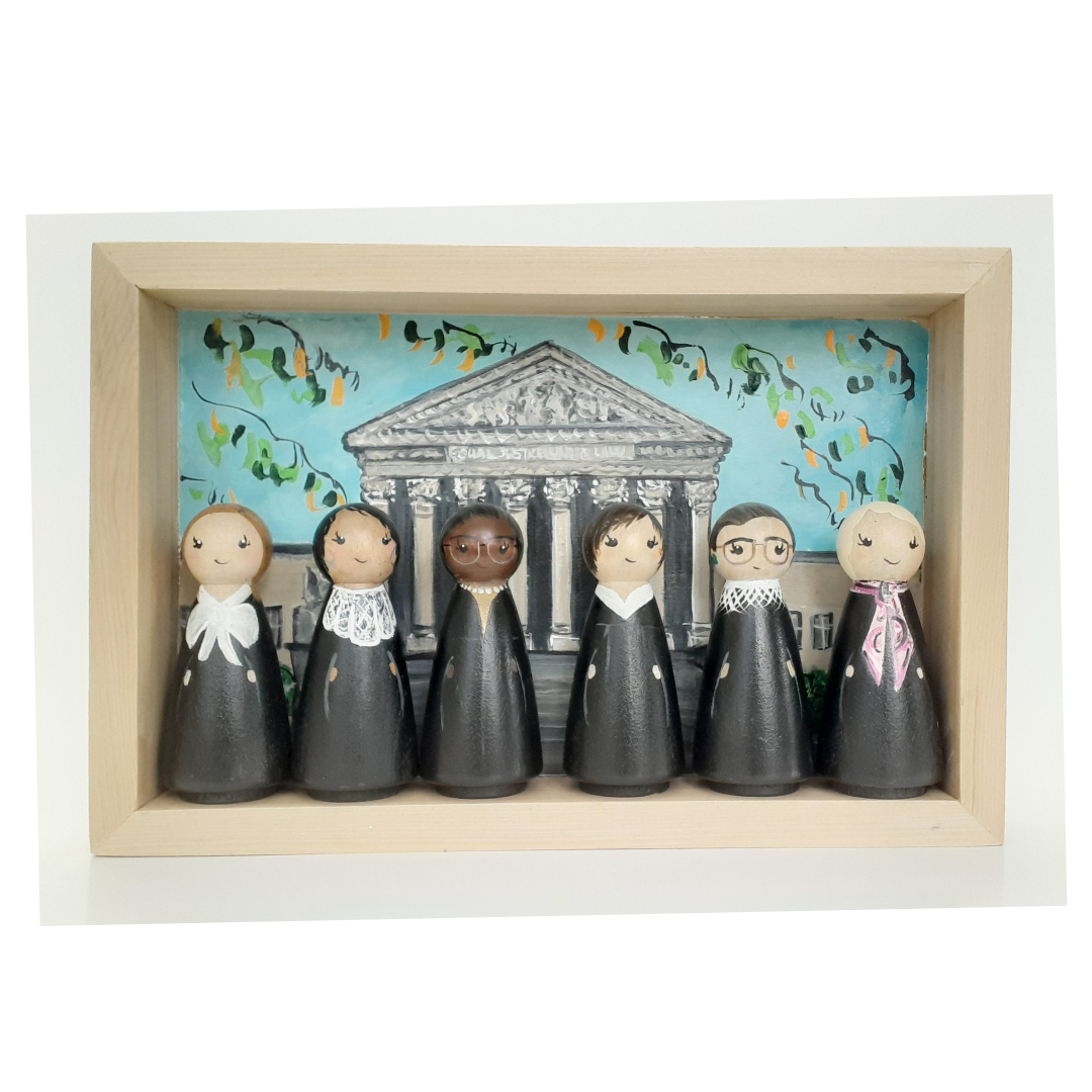 Wednesday Addams Peg Doll -   Peg dolls, Wood peg dolls, Dolls